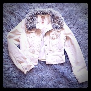 👍4 for $20👍 Cropped Jacket w\fur collar